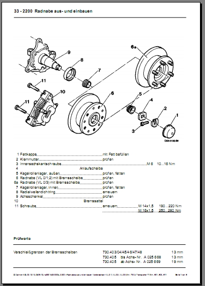 WIS Werkstatt-Handbuch Beispiel 5
