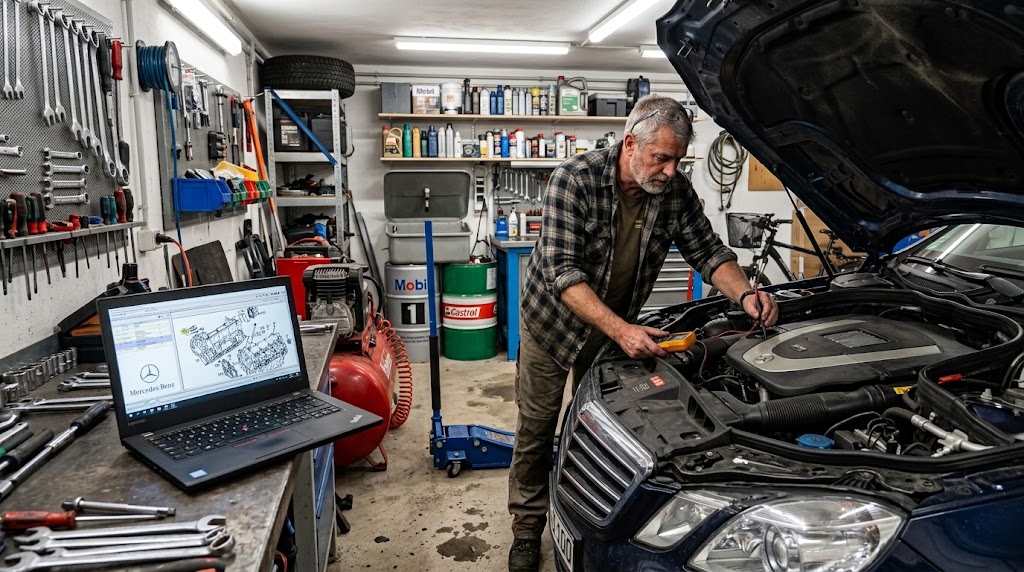 Mercedes WIS in der Werkstatt